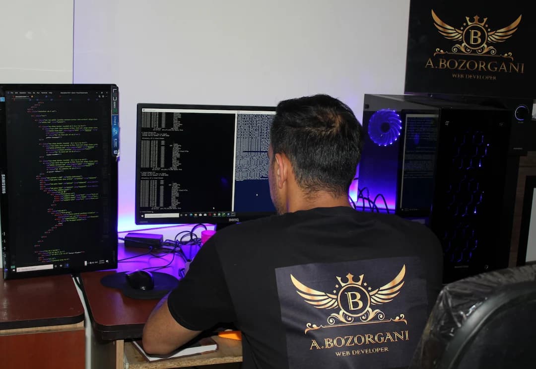 Mohammad Amin Bozorgani developing Next.js application